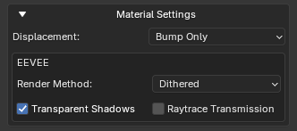 Import Material Settings