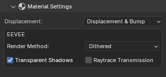 Import Material Settings