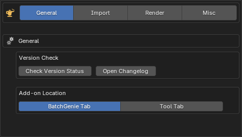 Preferences - General