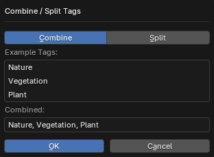 Tag - Combine and Split