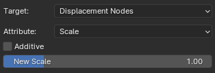 Change Node Attributes Displacement Node