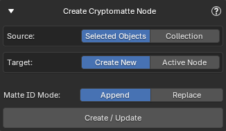 Create Cryptomatte Node Utility