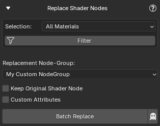 Replace Shader Nodes Utility